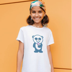 Camiseta Panda com Sorvete
