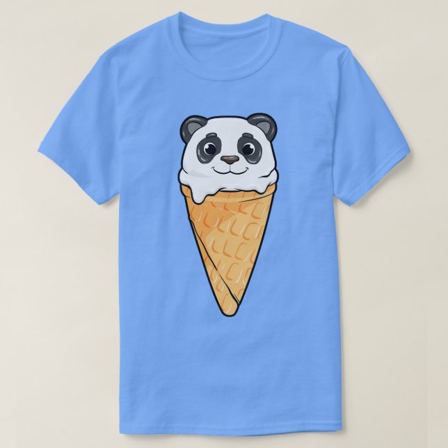 Camiseta Panda com sorvete (Frente do Design)