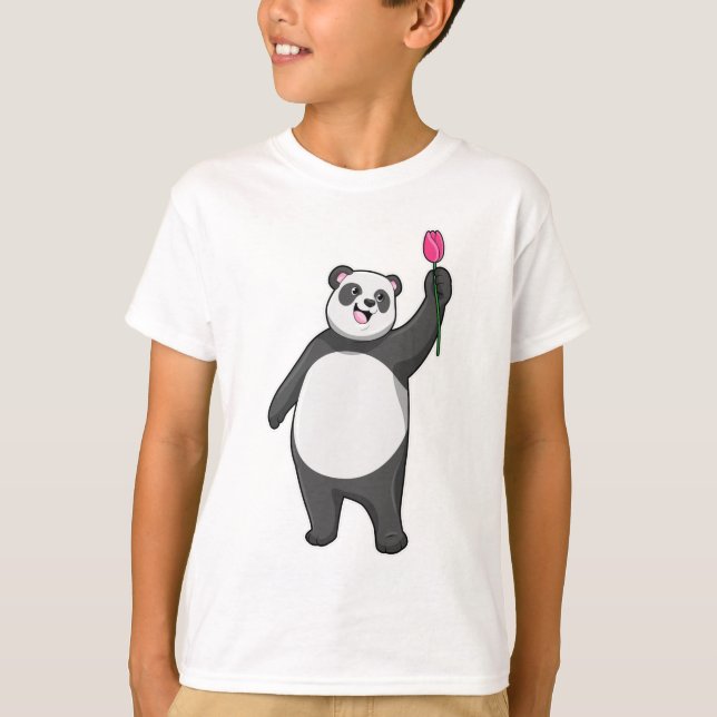 Camiseta Panda com Tulip (Frente)