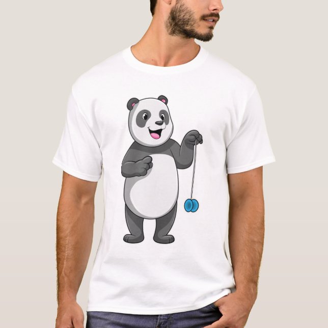 Camiseta Panda com Yo-yo (Frente)