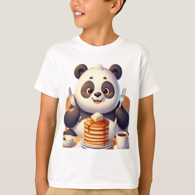 Camiseta Panda come bolo de dor. (Frente)