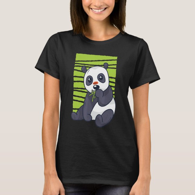 Camiseta Panda Comendo Bamboo Wild Panda Bamboo (Frente)
