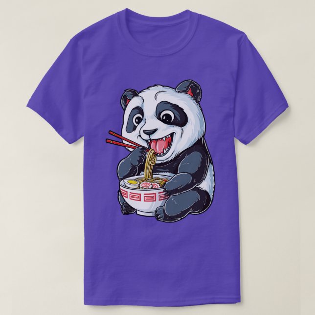 Camiseta Panda comendo marinheiros masculinos garotas crian (Frente do Design)