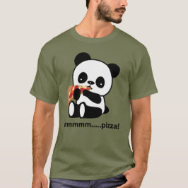 Camiseta PANDA COMENDO PIZZA - fofo