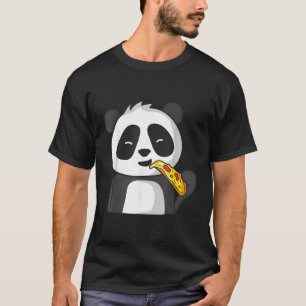 Camiseta Panda Comendo Pizza Panda Bear Pizza Comida Foodie