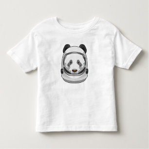 Camiseta Panda como astronauta com Helmet