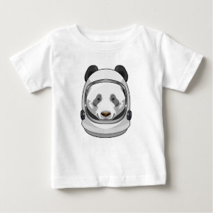 Camiseta Panda como astronauta com Helmet