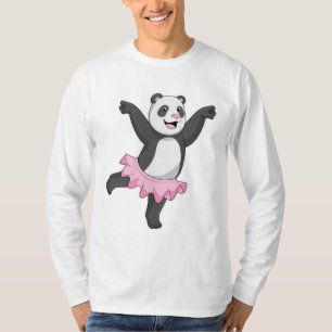 Camiseta Panda como Ballerina no Balé
