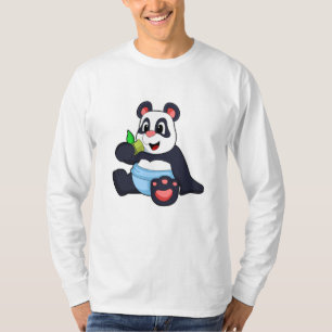 Camiseta Panda como bebê com Bambus