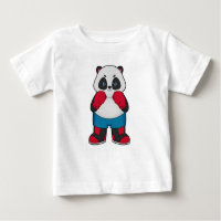 Panda como Boxer com luvas "in a box"