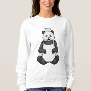 Camiseta Panda como chef com chapéu Cozinhar