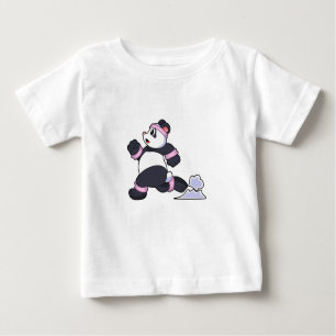 Camiseta Panda como corredor na corrida
