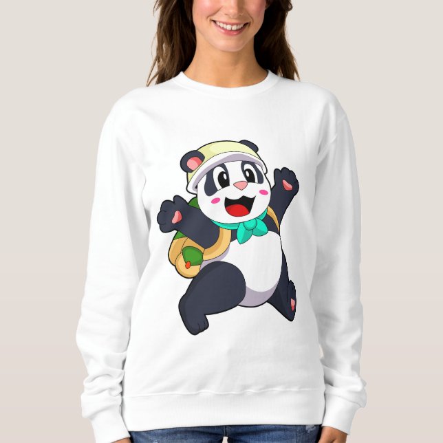 Camiseta Panda como Estudante (Frente)