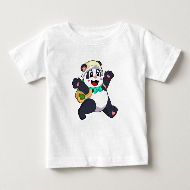 Camiseta Panda como Estudante (Frente)