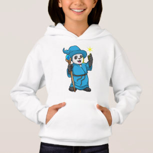Camiseta Panda como Feiticeiro com varinha mágica