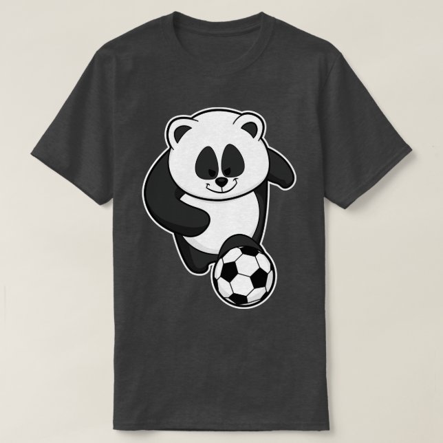 Camiseta Panda como jogador de Futebol (Frente do Design)