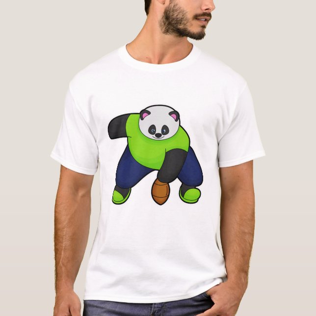 Camiseta Panda como jogador de futebol (Frente)