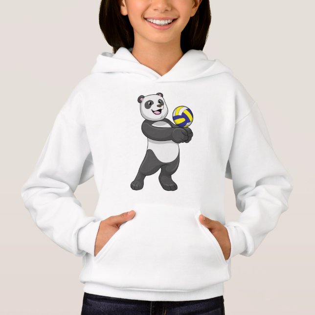 Camiseta Panda como jogador de voleibol (Frente)