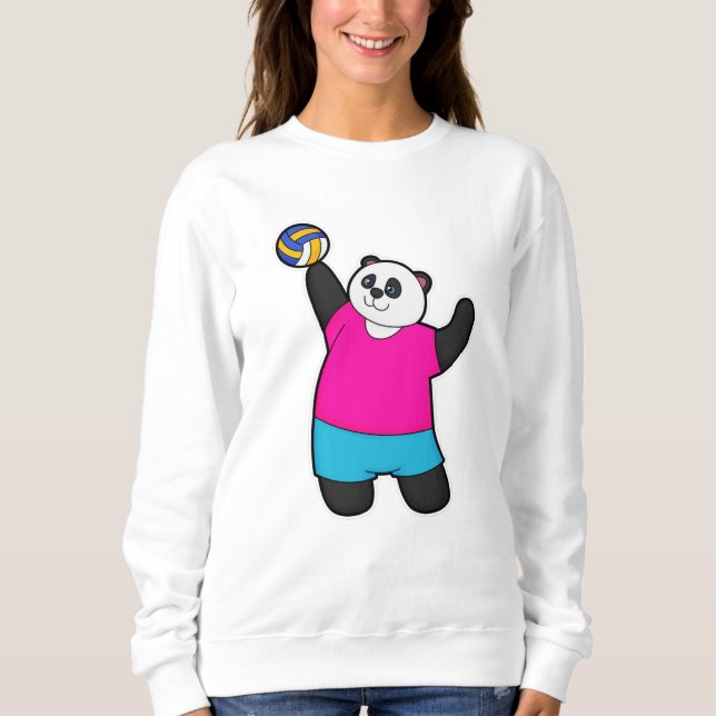 Camiseta Panda como jogador de voleibol (Frente)