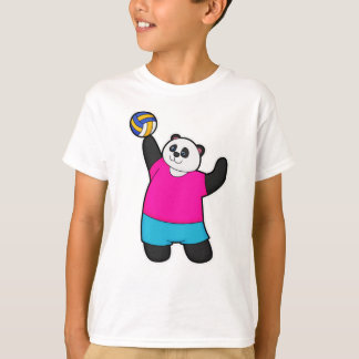 Camiseta Panda como jogador de voleibol