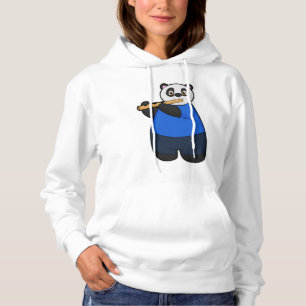 Camiseta Panda como Músico com Flauta