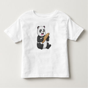Camiseta Panda como padeiro com pão