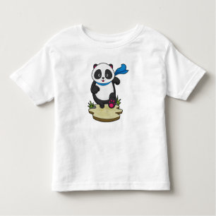 Camiseta Panda como Runner com Scarf
