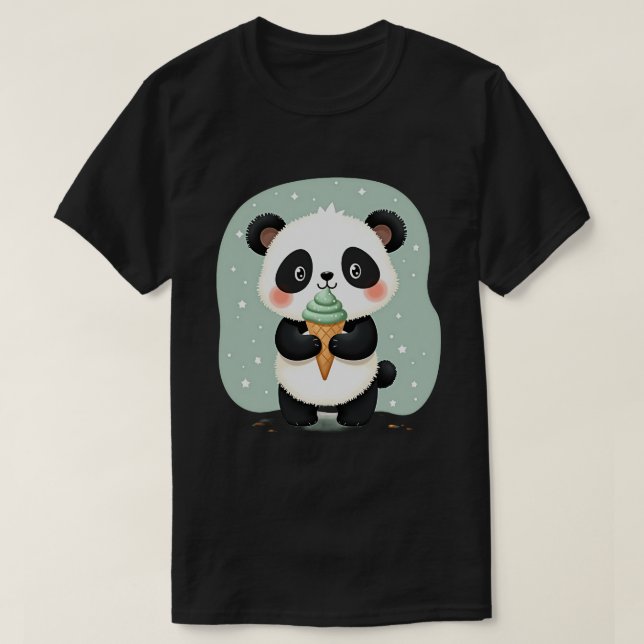 Camiseta Panda Cone de Bambu (Frente do Design)