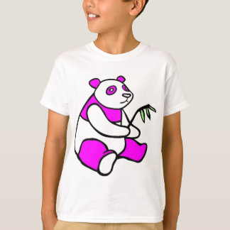 Camiseta Panda cor-de-rosa