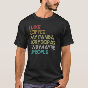 Camiseta Panda Corydoras Bagre Peixe Aquário Café Vinta