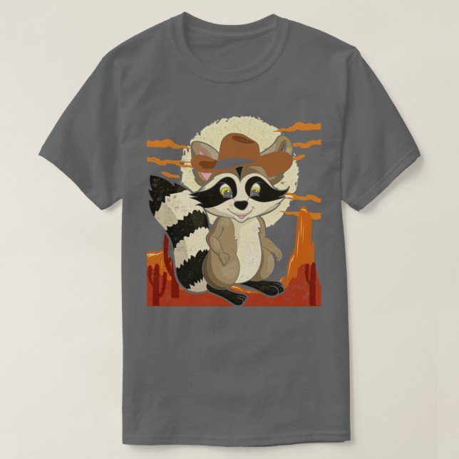 Camiseta Panda Cowboy Hata Florestal Racco (Frente do Design)