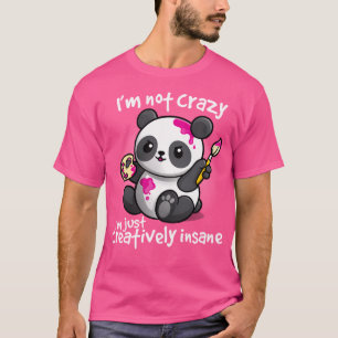 Camiseta Panda criativamente insano