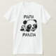 Camiseta Panda da papá (Frente do Design)