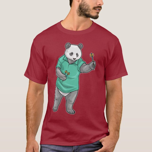 Camiseta Panda Darts Dardo (Frente)