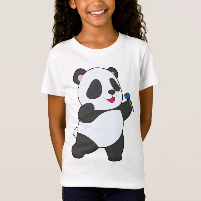 Camiseta Panda Darts Esportes de Dardos (Frente)