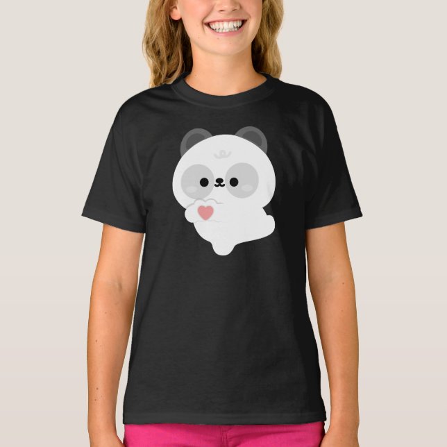 Camiseta Panda de Amor Fofo (Frente)