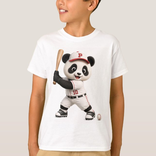 Camiseta Panda de beisebol  (Frente)