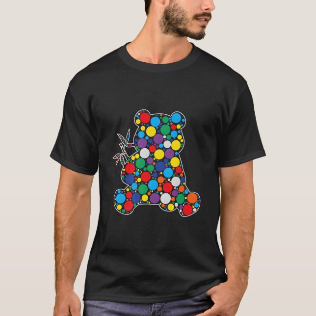 Camiseta Panda de Bolinhas do Dia Internacional do Ponto de (Frente)