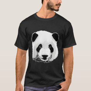 Camiseta Panda de Cara Grande