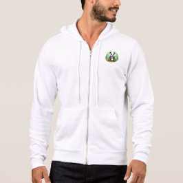 Camiseta Panda de Desenho Animado Fofo em Remendo de Bambu