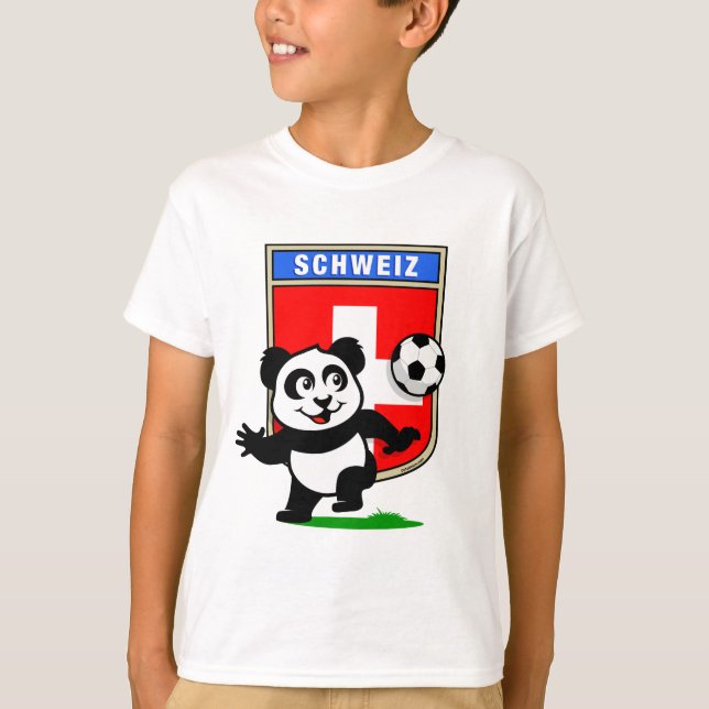 Camiseta Panda de Futebol suiça (Frente)