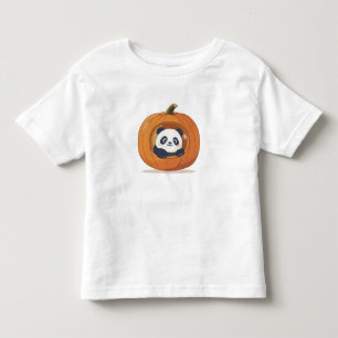 Camiseta Panda de Halloween de Abóbora Fofa
