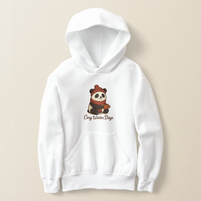 Camiseta panda de inverno kawaii (Postura )