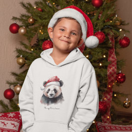 Camiseta Panda de Natal, personalizável