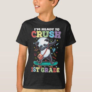 Camiseta Panda de skate Dab esmagando Ck da 1ª série para S