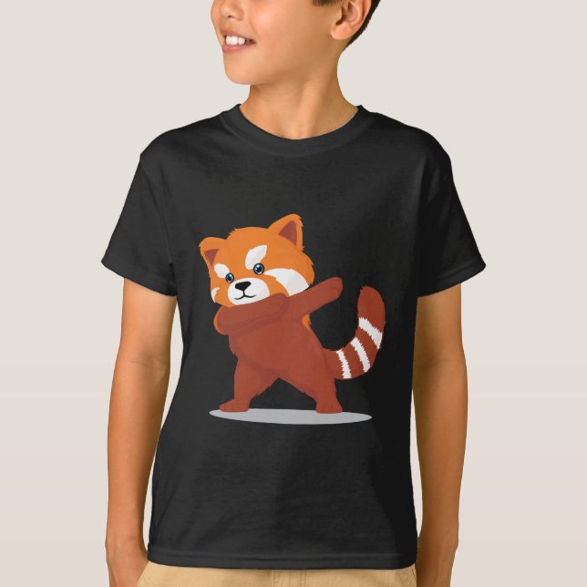 Camiseta Panda de toque ligeiro - Kawaii bonito que toca o (Frente)