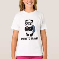 Panda de Viagem Fofo – Nascido para Viajar