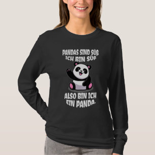 Camiseta Panda Decorative Bear Costume Mal Doce Mulher