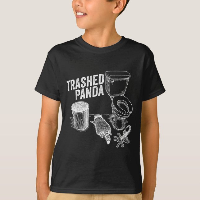 Camiseta Panda Depravado Macaco Bêbado Engraçado  (Frente)