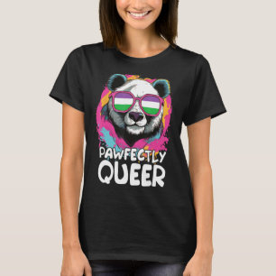 Camiseta Panda Desajeitada Com Óculos Solares